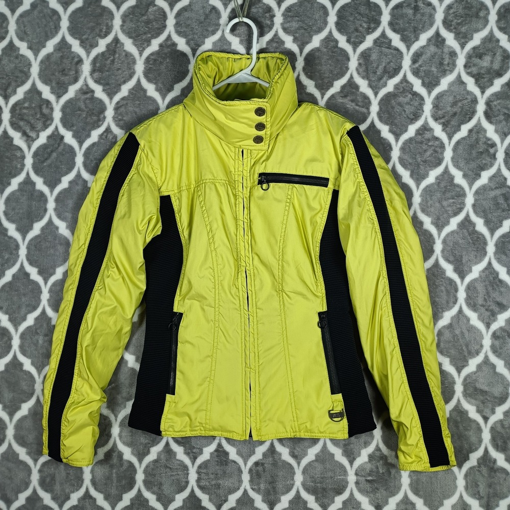 Nils Ski‎ Jacket Women Size 6 Yellow Insulated Snow Coat 80s